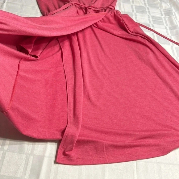 LOLE TESSA dress,women Small.Red fit,flare,faux wrap, surplice,cinched waist NWT - Picture 8 of 10